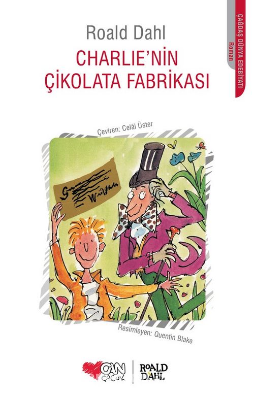 Roald Dahl'ın Charlie'nin Çikolata Fabrikası kitabının kapağı