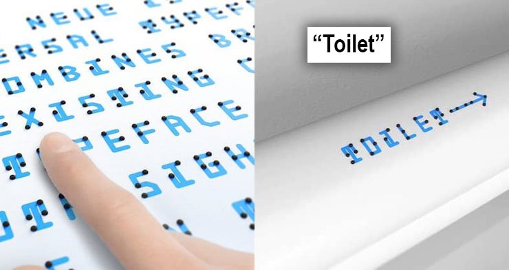 Braille Alfabesi yazilisi