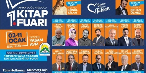 2023 Tatvan Kitap Fuarı (2 – 11 Ocak)