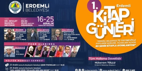 Mersin – Erdemli Kitap Fuarı 17-26 Aralık 2022
